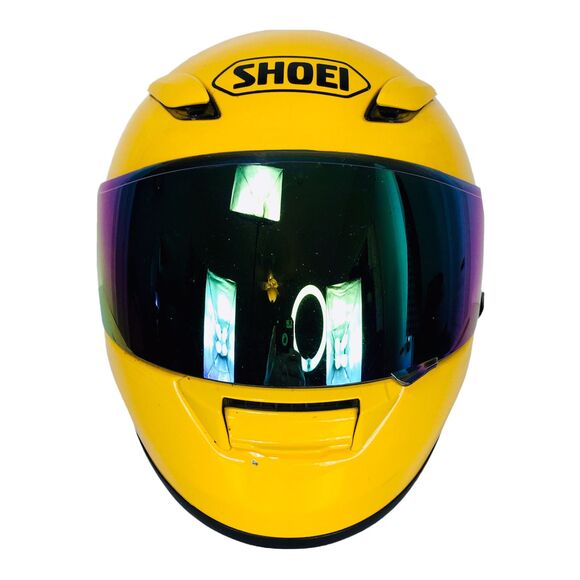 Yellow Iridescent 63-64CM XX-Large 7 7/8-8" Full Face Moto Helmet SHOEI RF-1100 - Picture 1 of 12